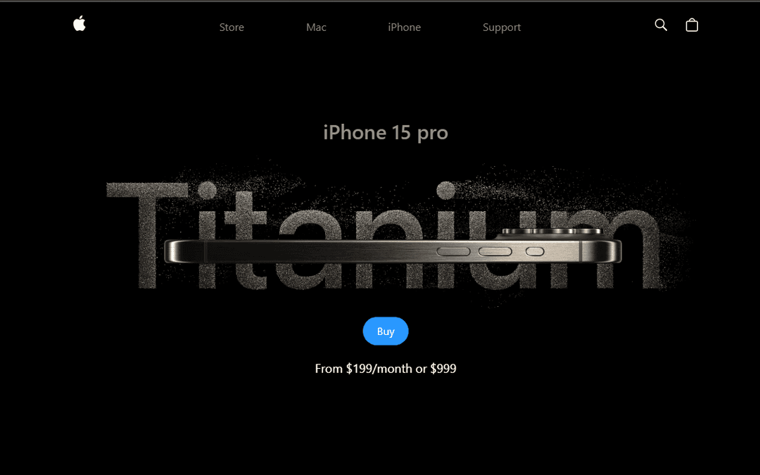 3D Apple Website
